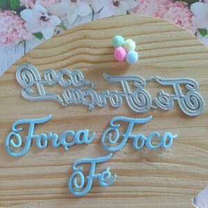 KIT PALAVRAS -FORÇA/FOCO/FÉ