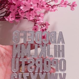 ALFABETO  AMADEIRADO   2,5CM APROX