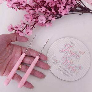 1 AGULA PARA LIMPEZA DE APLIQUES (ROSA)