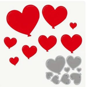 BALÕES CORAÇÕES KIT