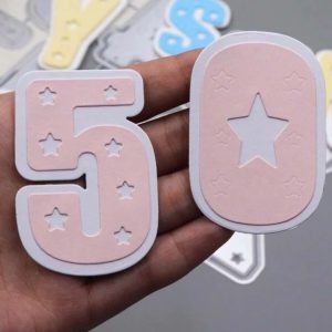 NÚMEROS ESTRELINHAS 6CM