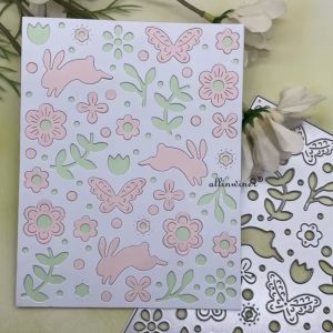 Placa cartões  coelhos